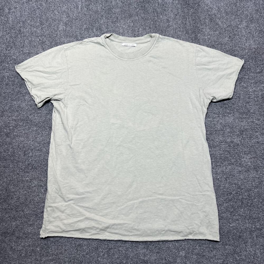 John Elliott Shirt Mens Large Gray Lightweight Crew Neck Cotton Basic Tee USA
